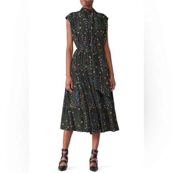 Joseph Ines Hofmann Copenhagen Silk Floral Print Dress Size 42 - Picture 5 of 6